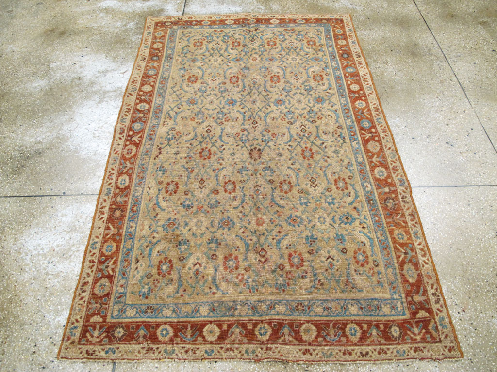 Antique Persian Kurdish Bidjar Rug, No.16305 - Staging