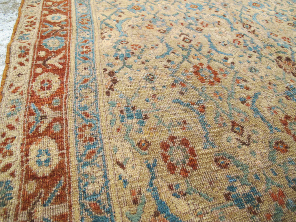 Antique Persian Kurdish Bidjar Rug, No.16305 - Staging