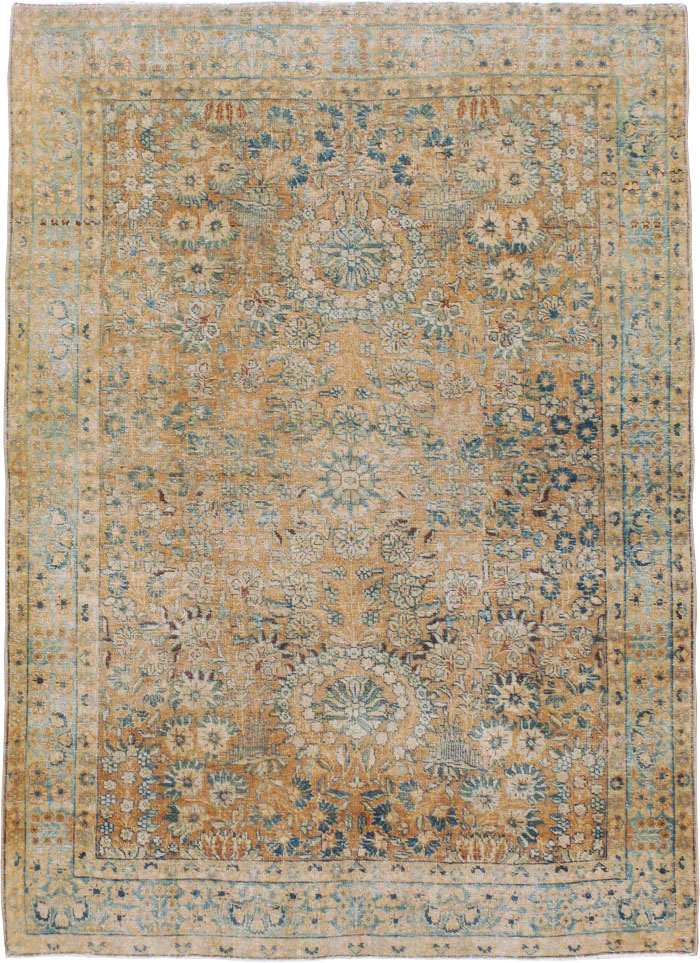 Antique Persian Tabriz Rug, No.16311 - Staging