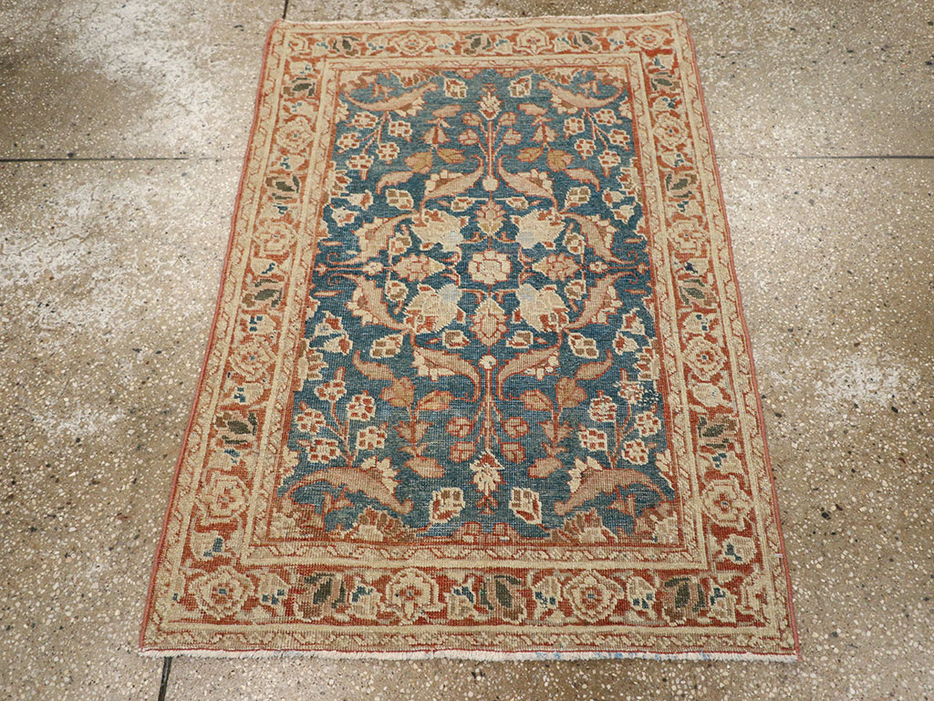 Vintage Persian Tabriz Rug, No.16314 - Staging