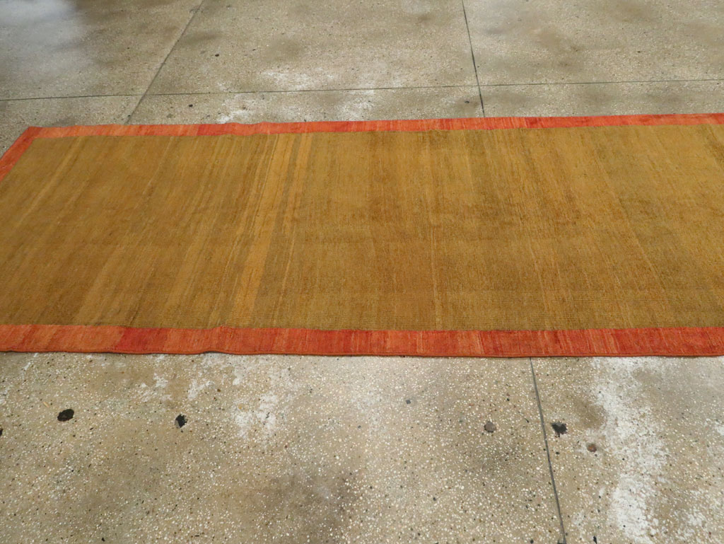 Vintage Persian Mahal Wide Gallery Runner, No.16316 - Staging