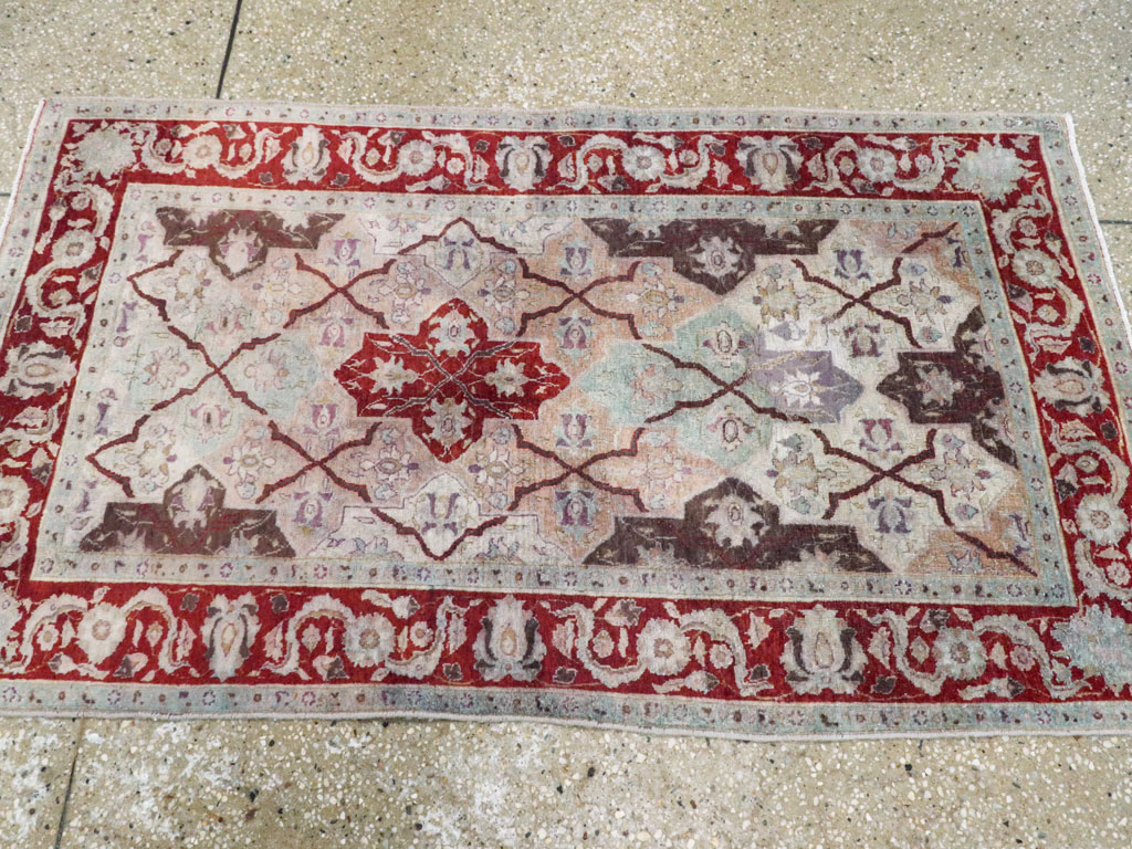 Vintage Persian Tabriz Rug, No.16327 - Staging