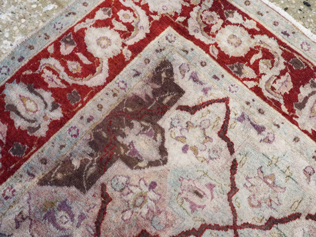 Vintage Persian Tabriz Rug, No.16327 - Staging