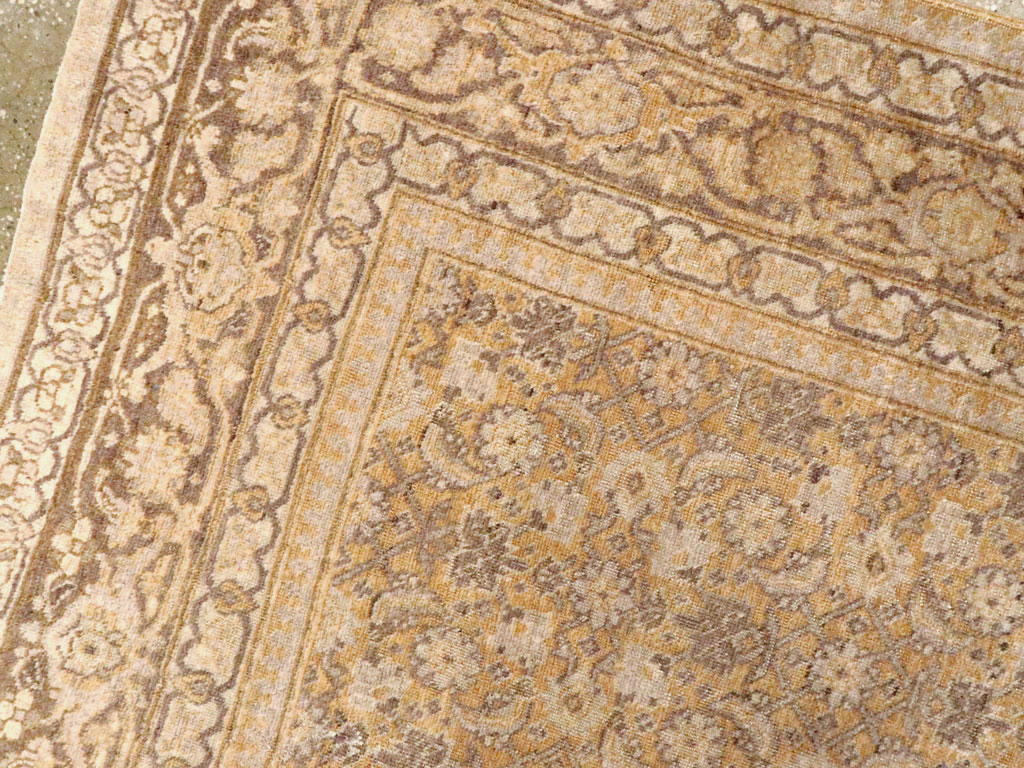 Antique Persian Tabriz Rug, No.16345 - Staging