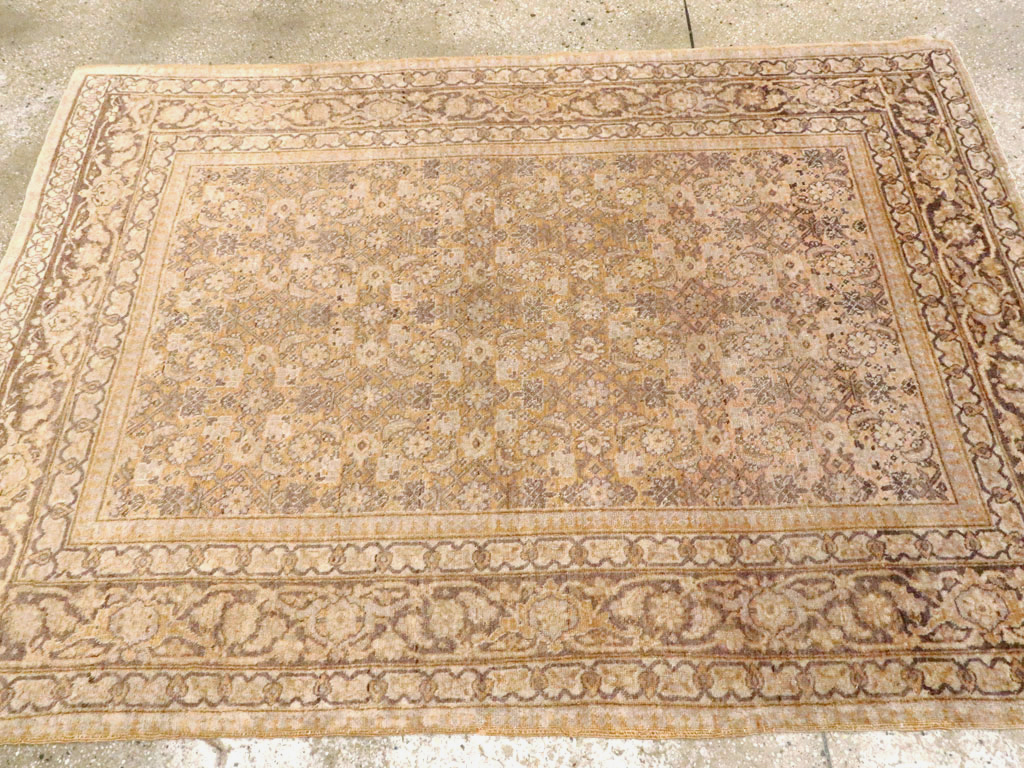 Antique Persian Tabriz Rug, No.16345 - Staging