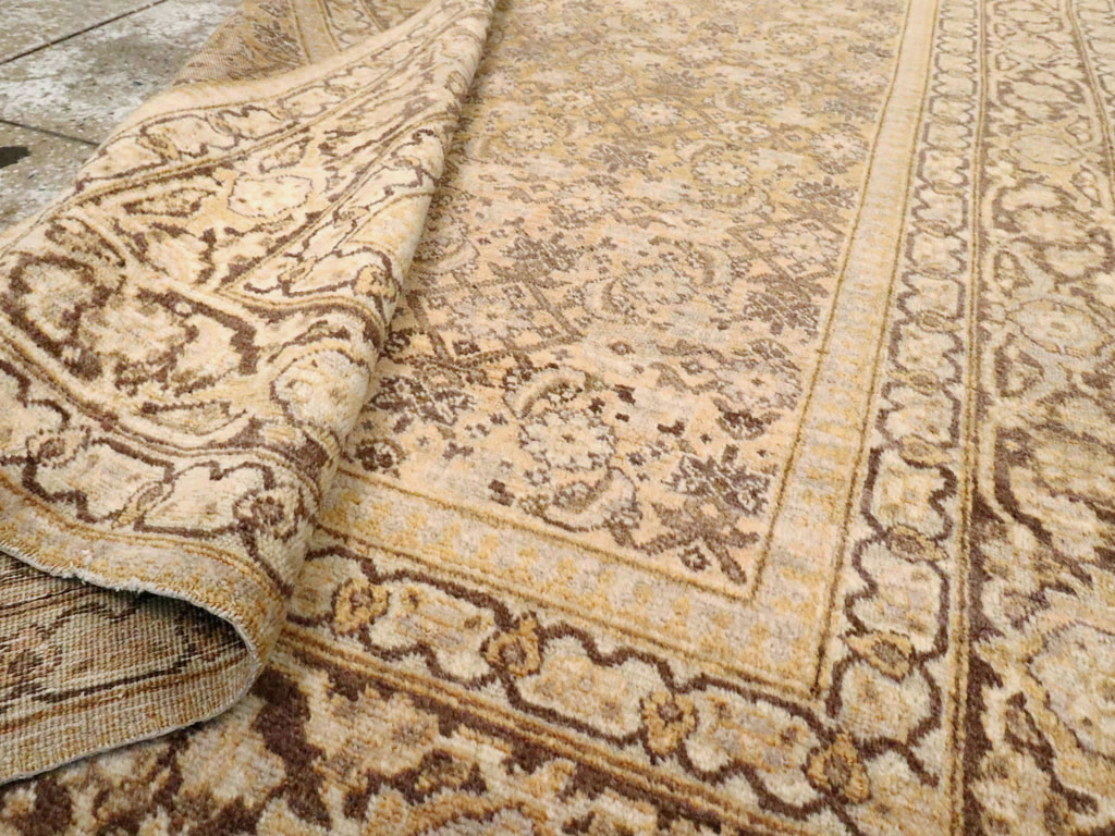 Antique Persian Tabriz Rug, No.16345 - Staging