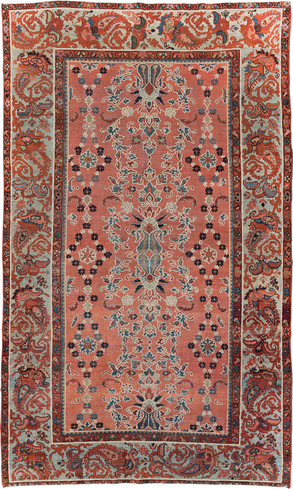 Antique Persian Malayer Gallery Carpet, No.16351 - Staging