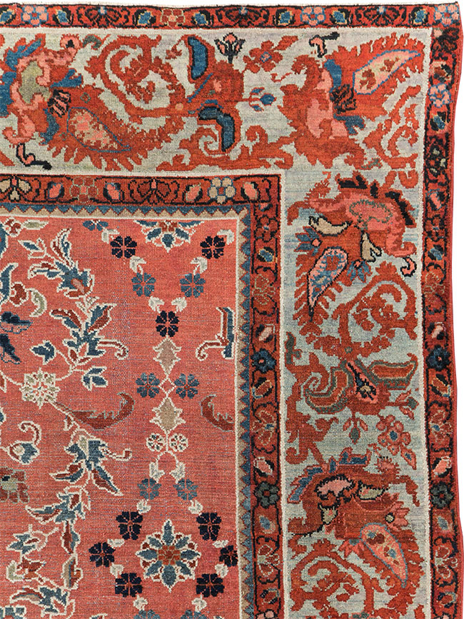 Antique Persian Malayer Gallery Carpet, No.16351 - Staging