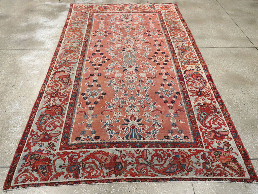Antique Persian Malayer Gallery Carpet, No.16351 - Staging