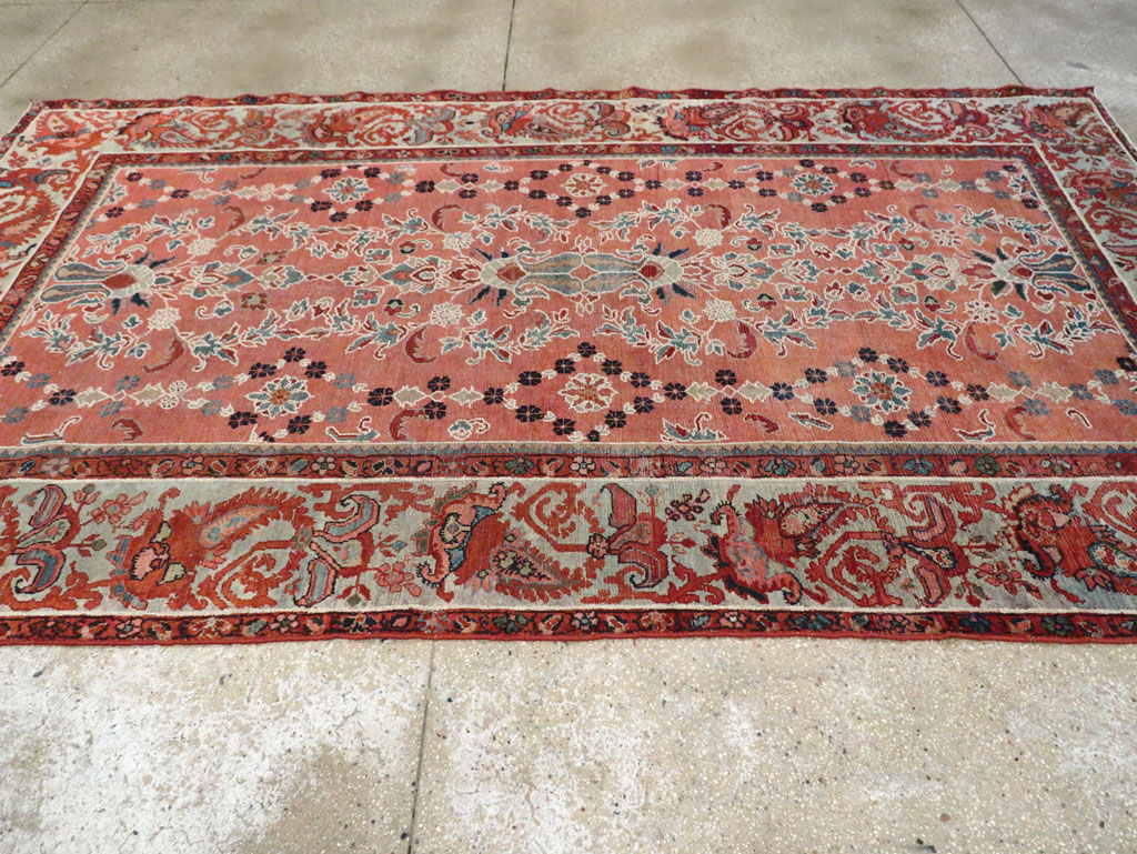 Antique Persian Malayer Gallery Carpet, No.16351 - Staging
