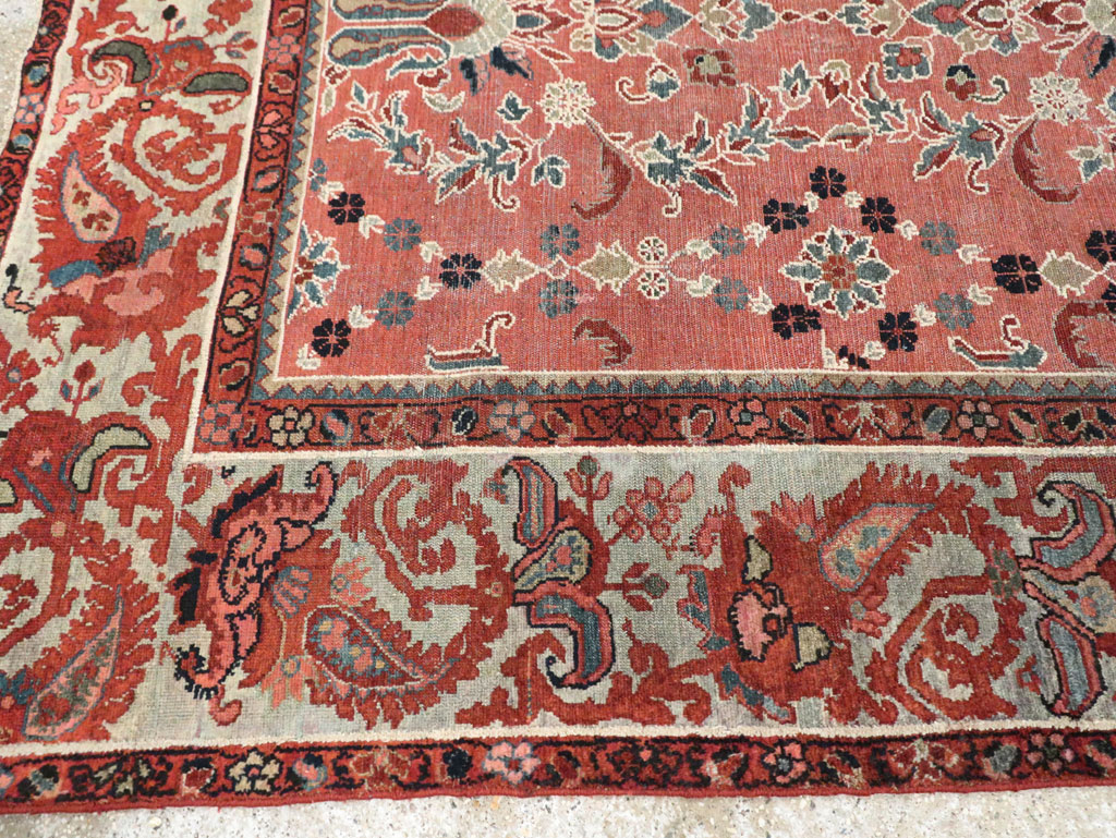 Antique Persian Malayer Gallery Carpet, No.16351 - Staging