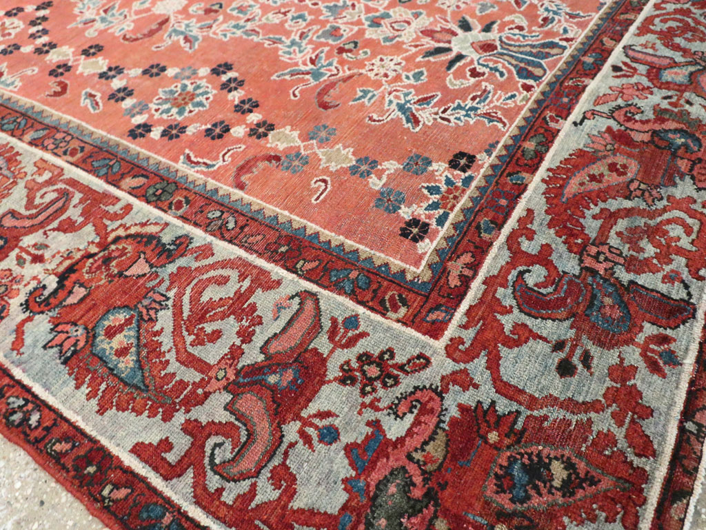 Antique Persian Malayer Gallery Carpet, No.16351 - Staging