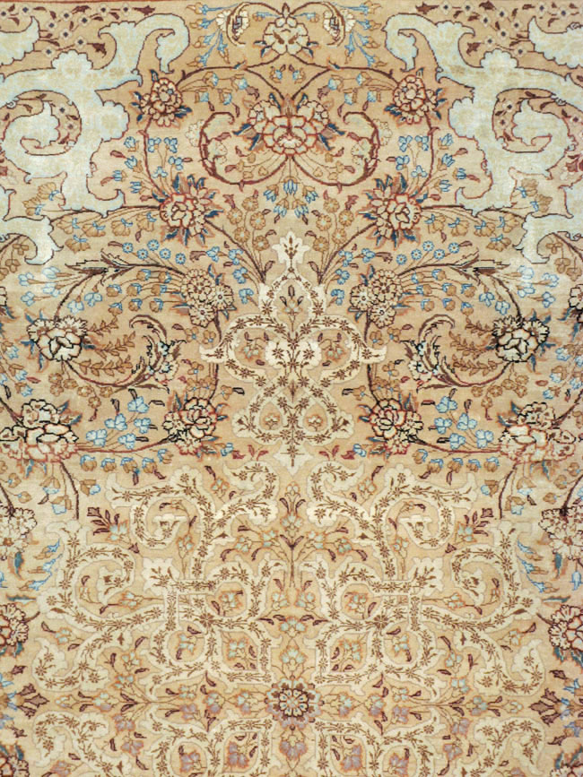Vintage Persian Tabriz Rug, No.16353 - Staging