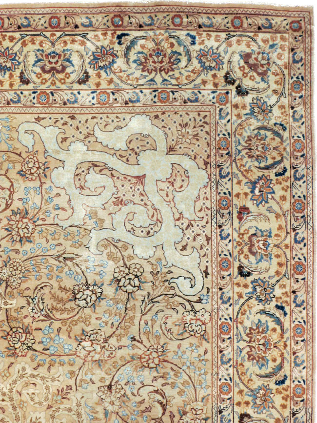 Vintage Persian Tabriz Rug, No.16353 - Staging