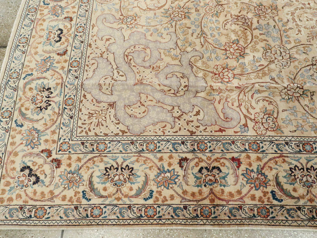Vintage Persian Tabriz Rug, No.16353 - Staging