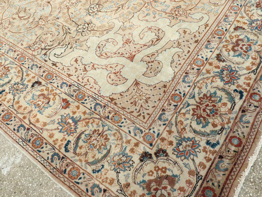 Vintage Persian Tabriz Rug, No.16353 - Staging