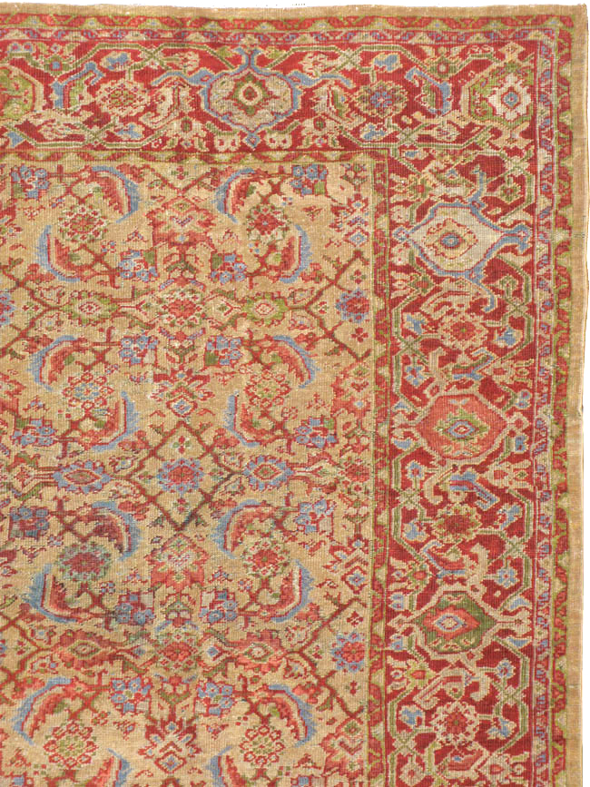 Antique Persian Mahal Carpet, No.16379 - Staging