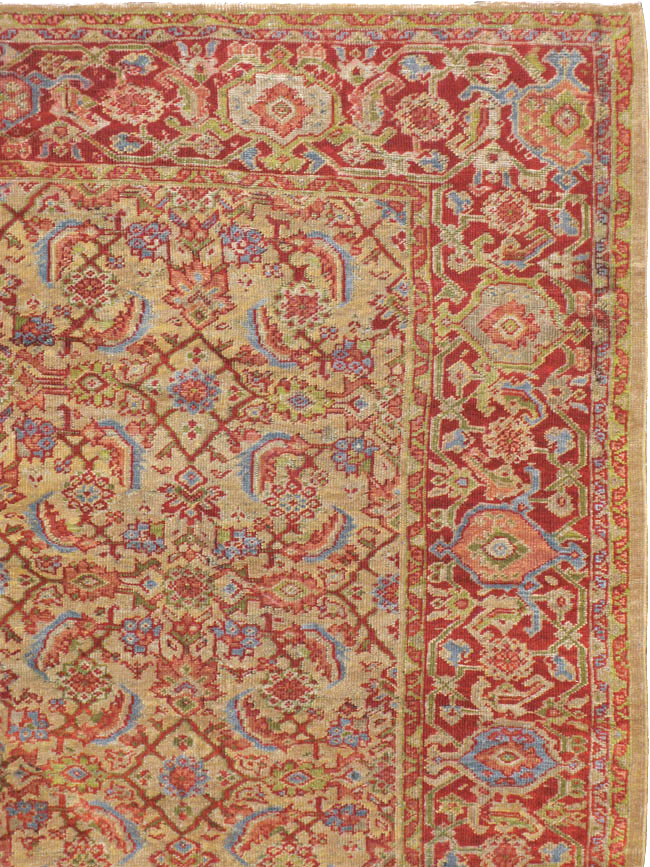 Antique Persian Mahal Carpet, No.16379 - Staging