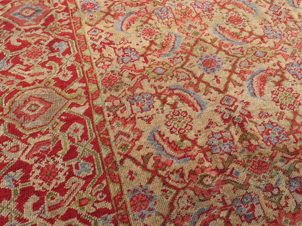 Antique Persian Mahal Carpet, No.16379 - Staging