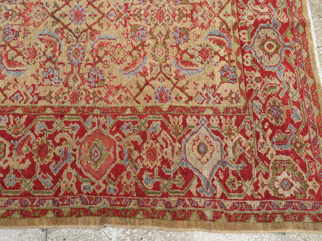 Antique Persian Mahal Carpet, No.16379 - Staging