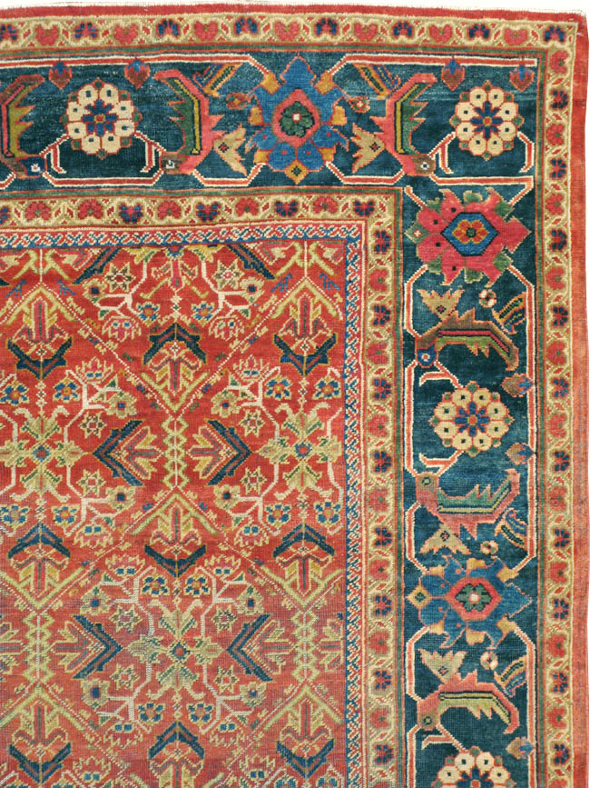 Antique Persian Mahal Carpet, No.16383 - Staging