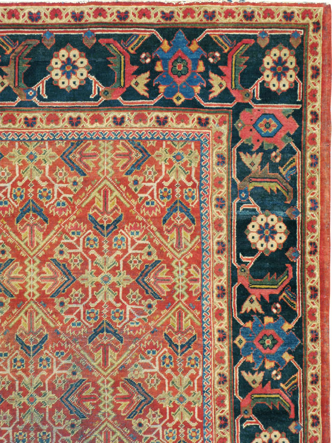 Antique Persian Mahal Carpet, No.16383 - Staging