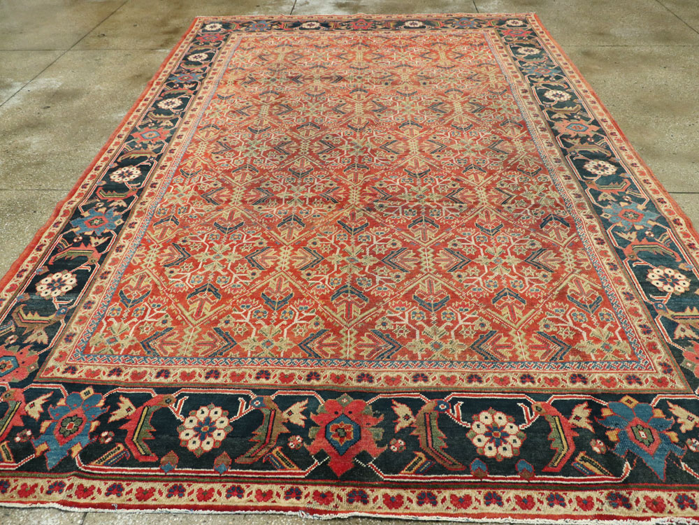 Antique Persian Mahal Carpet, No.16383 - Staging