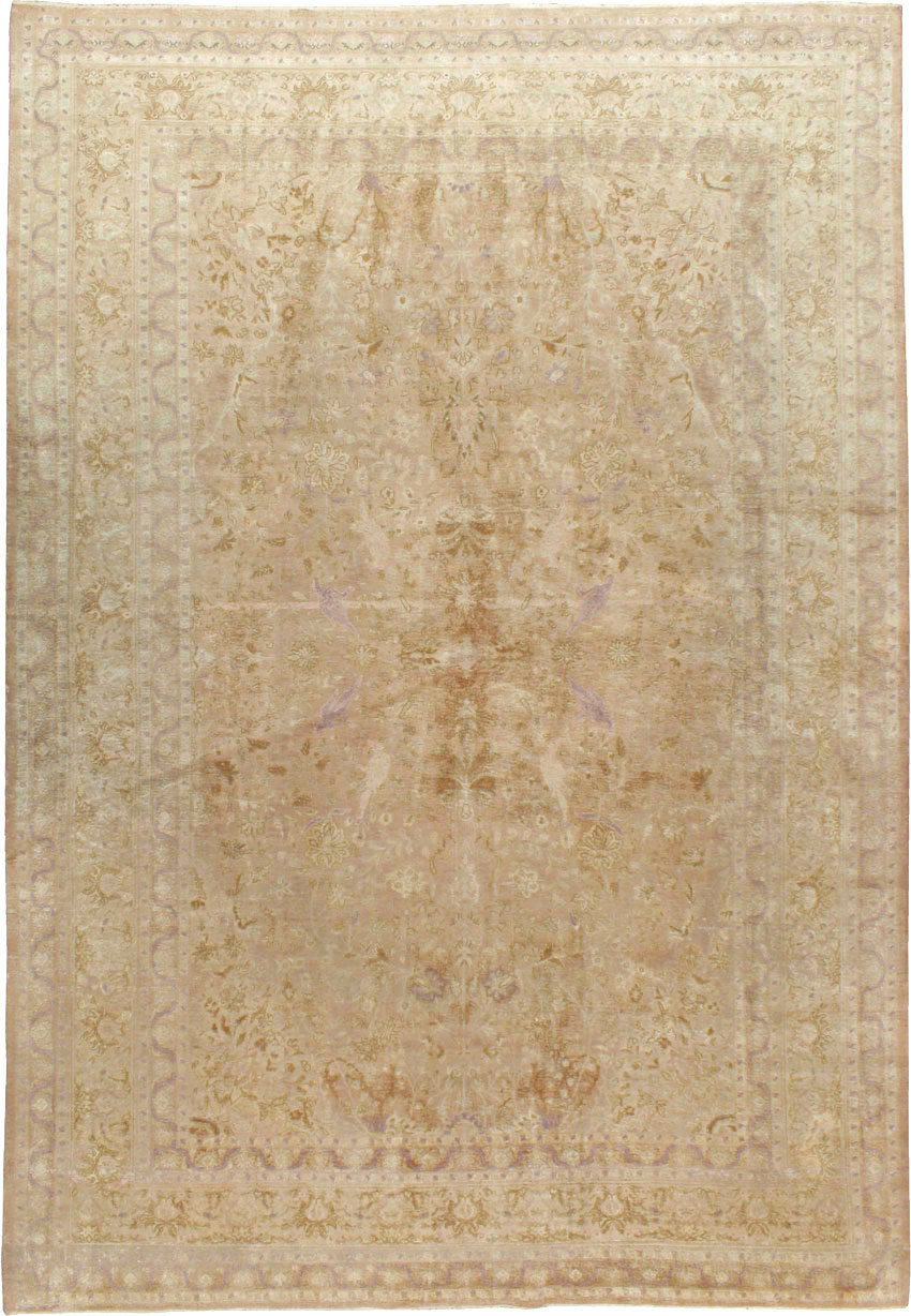 Vintage Turkish Herekeh Silk Rug, No.16401 - Staging