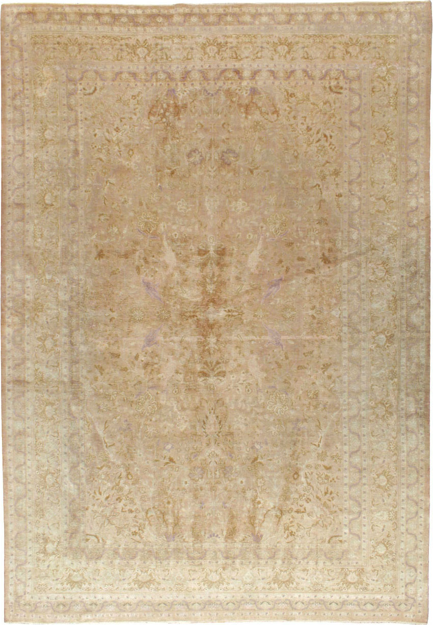 Vintage Turkish Herekeh Silk Rug, No.16401 - Staging