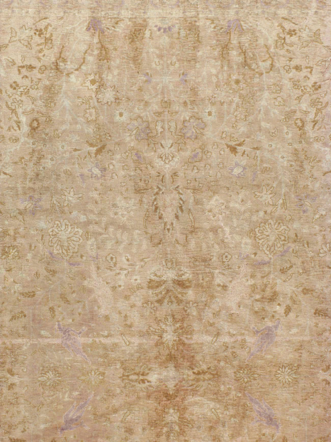 Vintage Turkish Herekeh Silk Rug, No.16401 - Staging