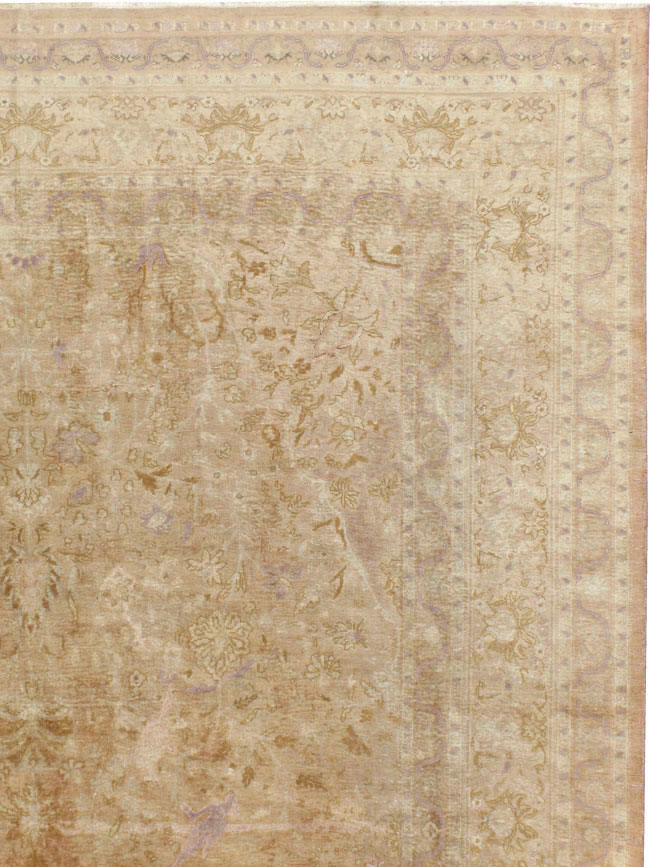 Vintage Turkish Herekeh Silk Rug, No.16401 - Staging