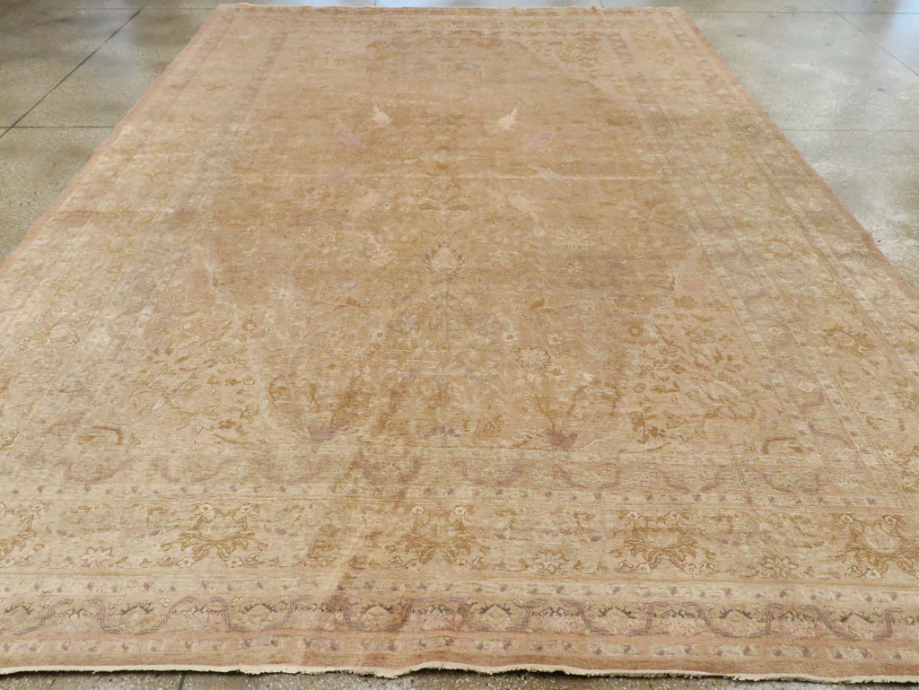 Vintage Turkish Herekeh Silk Rug, No.16401 - Staging