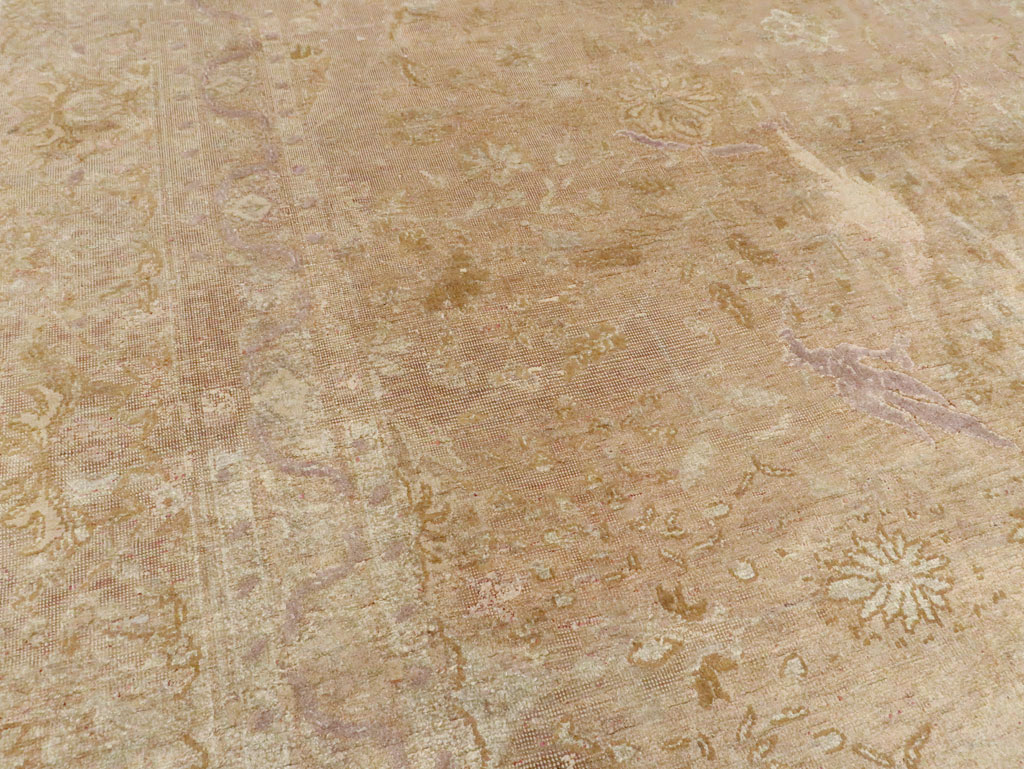 Vintage Turkish Herekeh Silk Rug, No.16401 - Staging