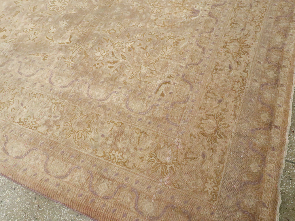 Vintage Turkish Herekeh Silk Rug, No.16401 - Staging