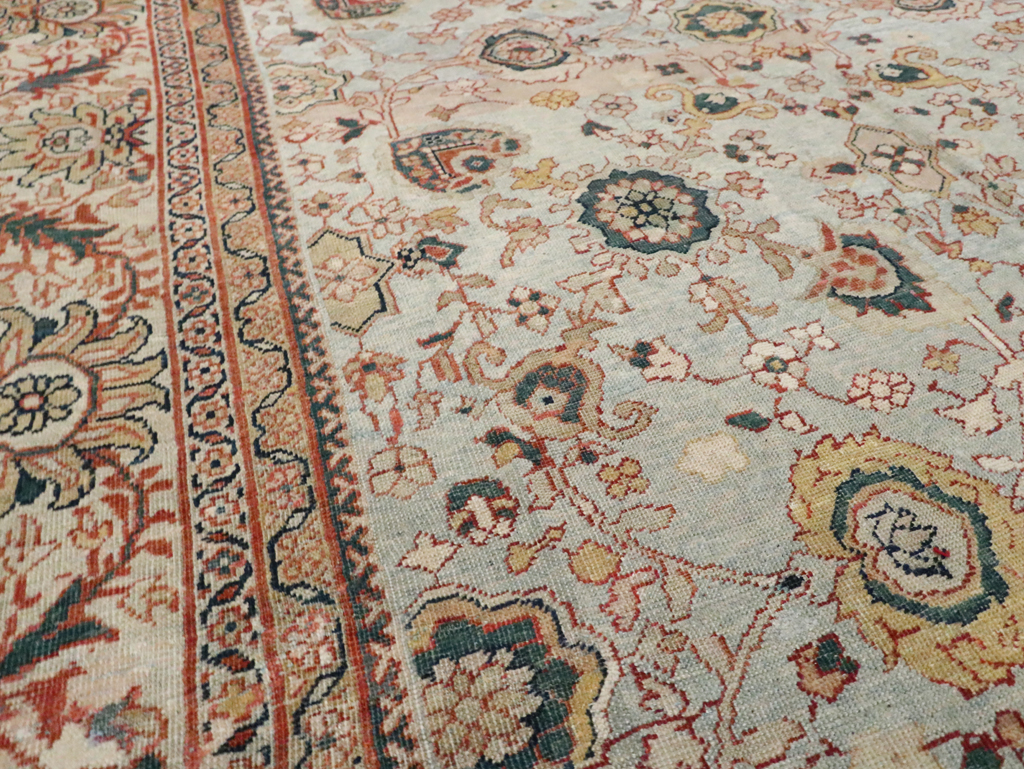Antique Persian Sultanabad Carpet, No.16404 - Staging