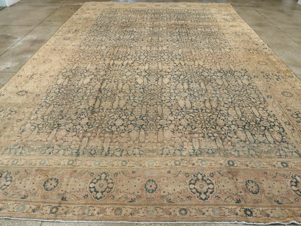 Antique Persian Tabriz Carpet, No.16410 - Staging