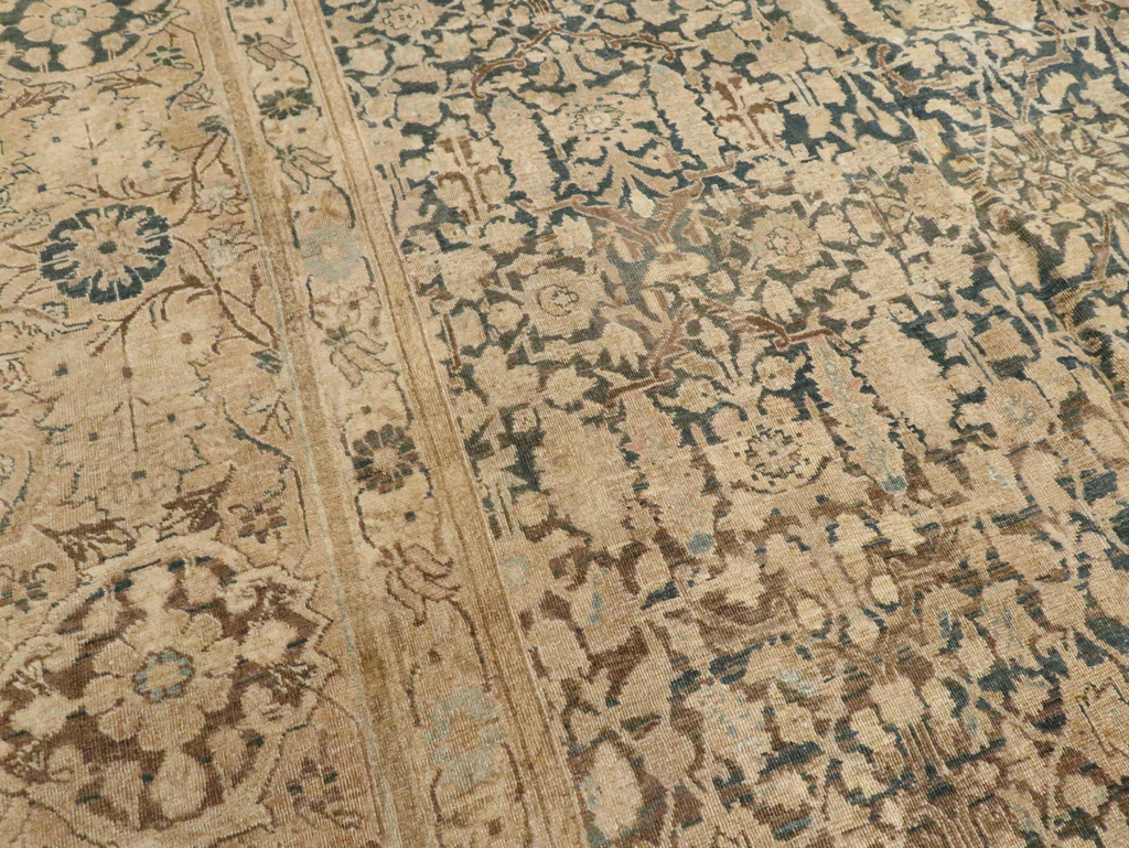 Antique Persian Tabriz Carpet, No.16410 - Staging