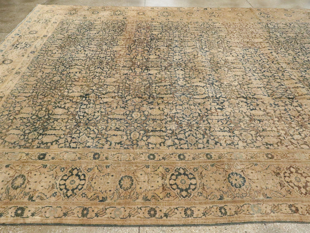 Antique Persian Tabriz Carpet, No.16410 - Staging