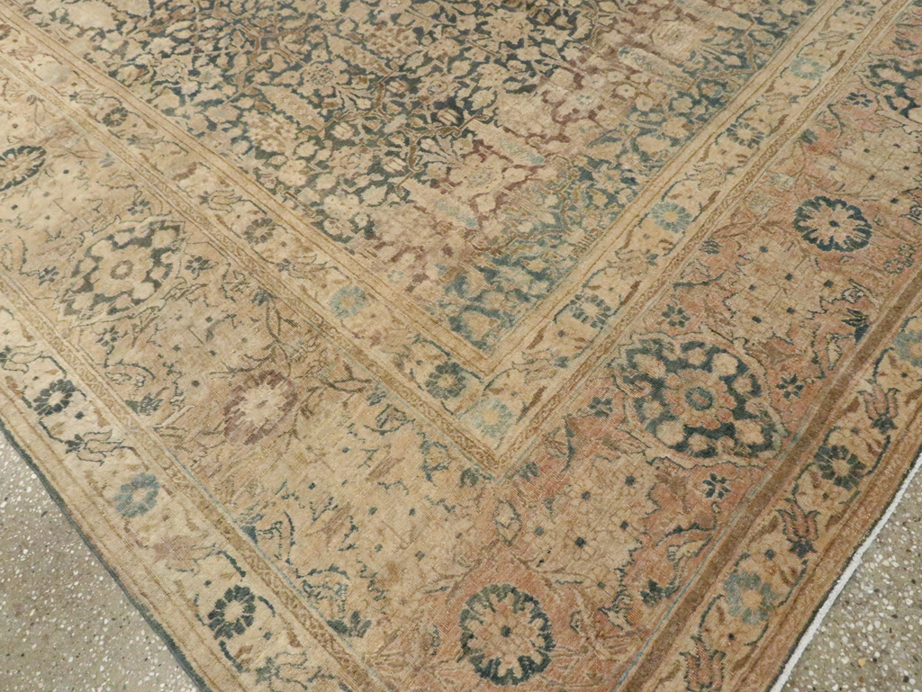 Antique Persian Tabriz Carpet, No.16410 - Staging