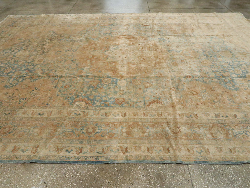 Antique Persian Tabriz Carpet, No.16411 - Staging