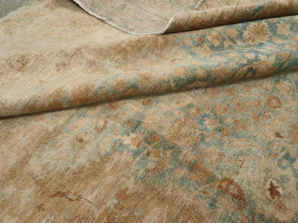 Antique Persian Tabriz Carpet, No.16411 - Staging