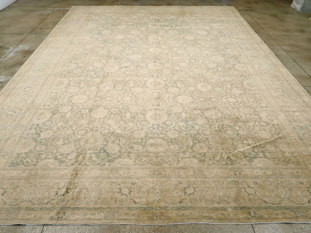Antique Persian Tabriz Carpet, No.16413 - Staging