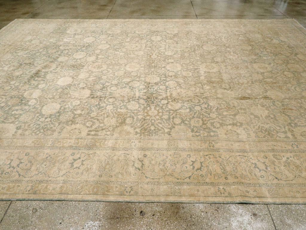 Antique Persian Tabriz Carpet, No.16413 - Staging