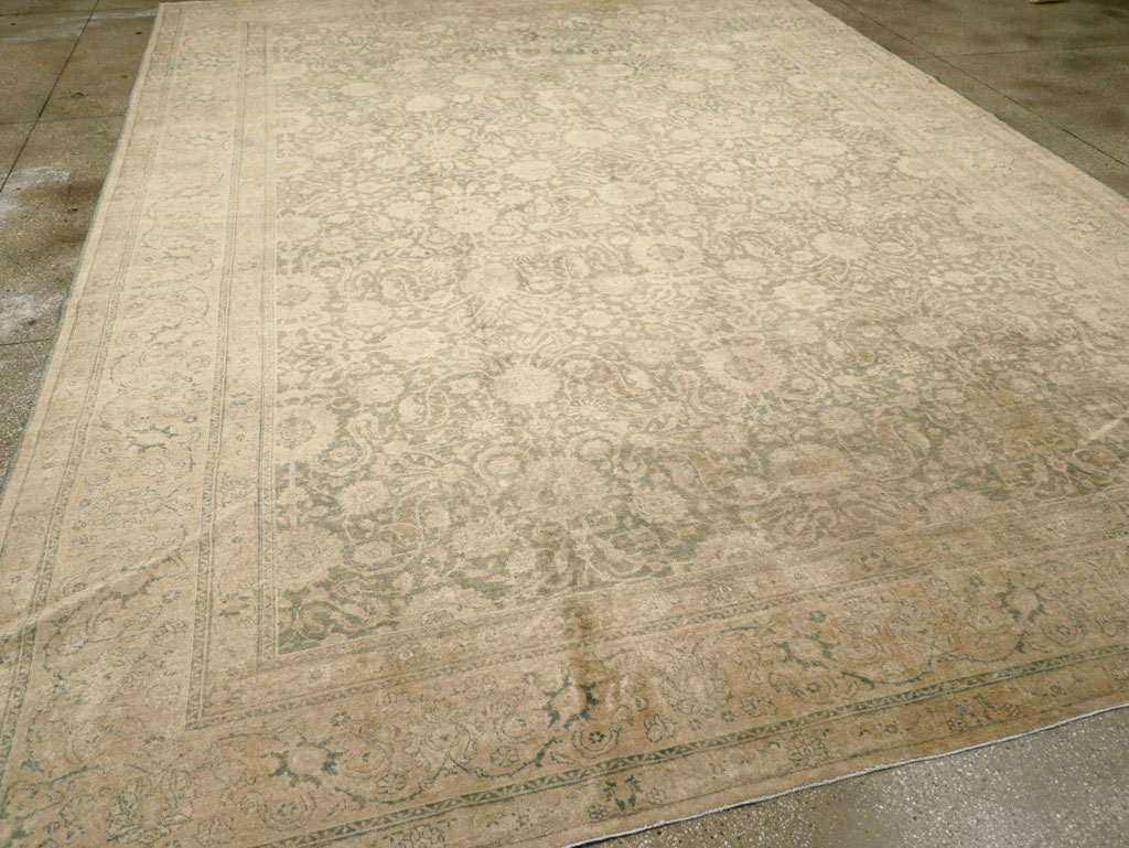 Antique Persian Tabriz Carpet, No.16413 - Staging