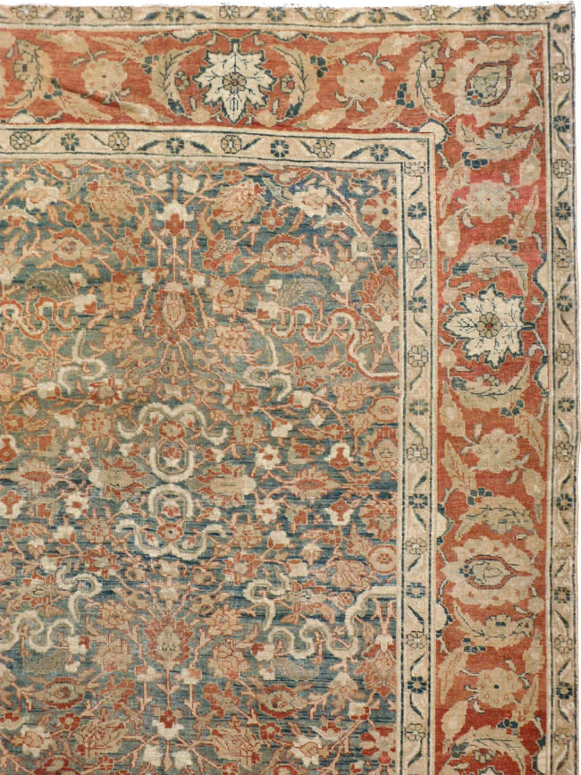 Antique Persian Tabriz Carpet, No.16421 - Staging