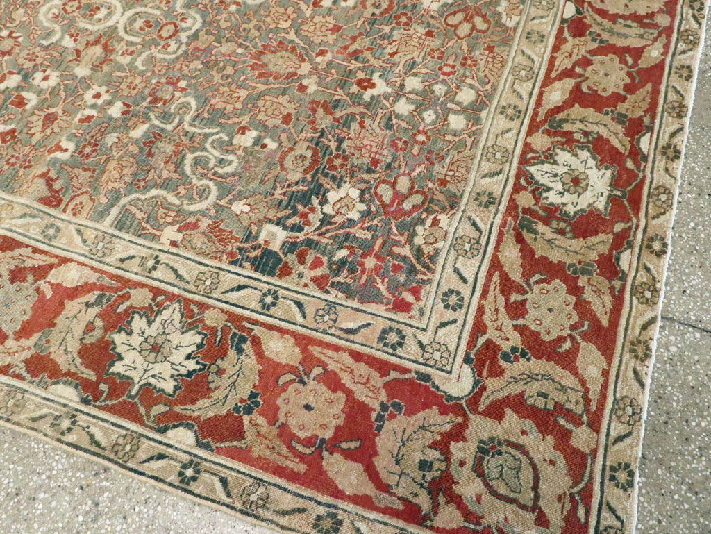 Antique Persian Tabriz Carpet, No.16421 - Staging