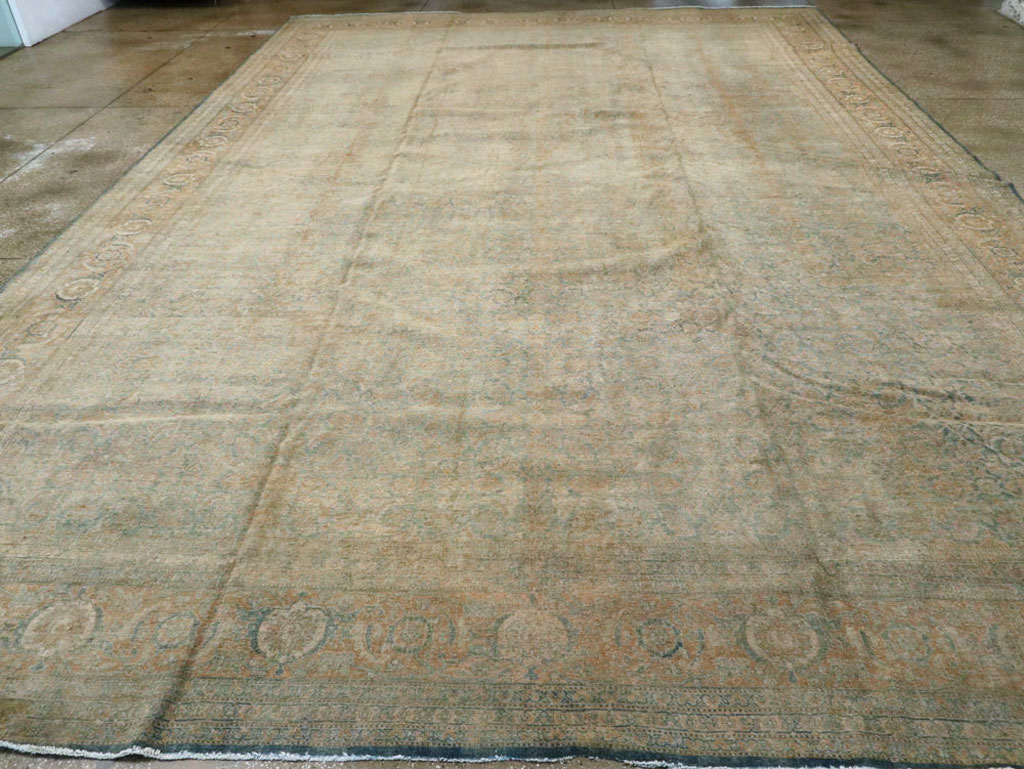 Antique Persian Tabriz Carpet, No.16429 - Staging