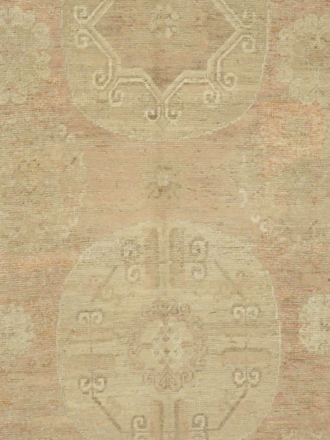 Vintage East Turkestan Khotan Rug, No.16438 - Staging