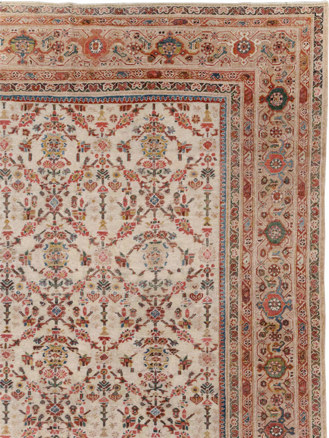 Antique Persian Mahal Large Carpet, No.16447 - Staging
