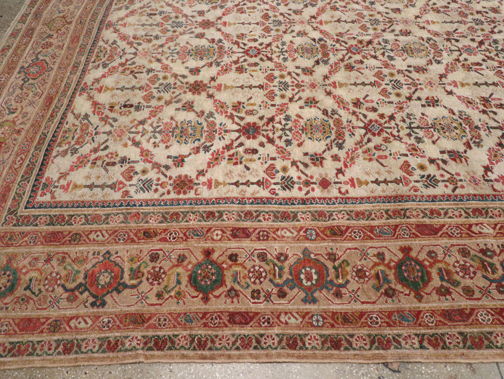 Antique Persian Mahal Large Carpet, No.16447 - Staging
